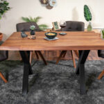SAM_NEU-Esszimmer-Baumkante-Tische-Cali_aufgedoppelt-X_Gestell-nuss-schwarz-220-Cali_nussbaum_220_x_07