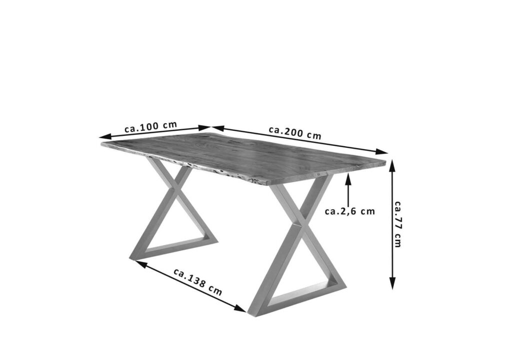 SAM_NEU-Esszimmer-Baumkante-Tische-Lubin-X-Gestell-nuss-silber-200-Lubin_nussbaum_silber_200_03